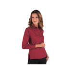 Isacco chemise femme manches longues kyoto vermillon