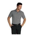 Isacco chemise homme cartagena slim stretch manches courtes gris
