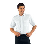 Isacco chemise homme manches courtes blanche pilota