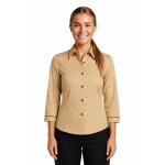 Isacco chemise kyoto manches 3 / 4 biscuit noir