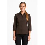 Isacco chemise kyoto manches 3 / 4 marron cacao