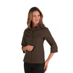 Isacco chemise kyoto manches 3 / 4 marron cacao