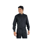 Isacco chemise manches longues unisexe dublino noir