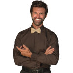 Isacco chemise nevada unisexe cacao 65% polyester 35% coton
