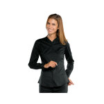 Isacco chemise noire pour femme stretch confort