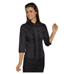 Isacco chemise de r�ception manches 3 / 4 noir