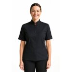 Isacco chemise unisexe dublino manches courtes noir