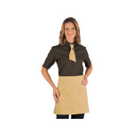 Isacco chemise unisexe manches courtes marron cacao