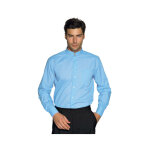 Isacco chemise unisexe manches longues dublino bleu
