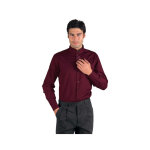 Isacco chemise unisexe manches longues dublino bordeaux