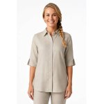 Isacco chemisier femme java beige 60% coton 40% lin