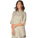 Isacco chemisier femme java beige 60% coton 40% lin
