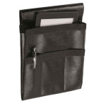 Isacco �tui synth�tique porte - tablette noir 100 % polyester