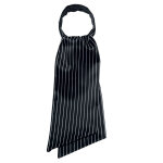 Isacco foulard ascot reg noir