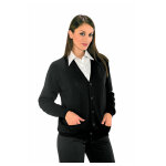 Isacco gilet cardigan unisexe noir