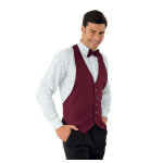 Isacco gilet chef de rang bolero bordeaux
