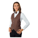 Isacco gilet chef de rang bolero cacao