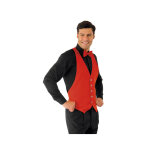 Isacco gilet chef de rang bolero rouge