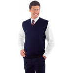 Isacco gilet misto laine bleu