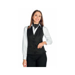 Isacco gilet restauration femme venezia noir Isacco gilet restauration femme venezia noir