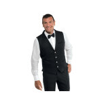 Isacco gilet de serveur noir unisex
