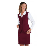 Isacco gilet de service femme bordeaux