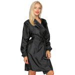 Isacco kimono manches longues noir taille ajustable monouso