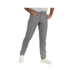 Isacco pantalon de cuisine pied de poule noir et blanc, coupe slim Isacco pantalon de cuisine pied de poule noir et blanc, coupe slim