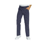 Isacco pantalon cuisinier carreaux bleu blanc