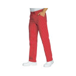 Isacco pantalon cuisinier carreaux rouge blanc