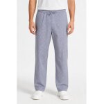 Isacco pantalon cuisinier pied de poule blanc et bleu
