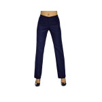 Isacco pantalon femme bleu marine mi - saison coupe droite Isacco pantalon femme bleu marine mi - saison coupe droite