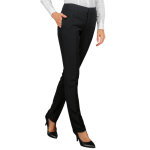 Isacco pantalon pour femme capri noir 96% polyester 4% �lasthanne