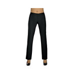 Isacco pantalon femme noir mi - saison coupe droite