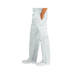 Isacco pantalon médical blanc 100% coton taille elastique Isacco pantalon médical blanc 100% coton taille elastique