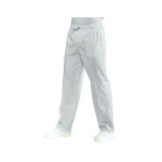 Isacco pantalon médical mixte à taille elastique blanc 100% coton satiné Isacco pantalon médical mixte à taille elastique blanc 100% coton satiné