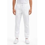 Isacco pantalon professionnel taille et chevilles �lastiques unisexe blanc