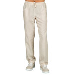 Isacco pantalon de travail � �lastique femme en lin