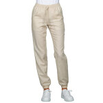 Isacco pantalon de travail resserr� aux chevilles femme en lin