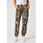 Isacco pantalon de travail unisexe avec �lastique aux chevilles pantagiaffa camouflage 15 100% coton