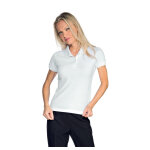 Isacco polo femme stretch blanc
