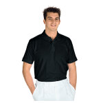 Isacco polo manches courtes noir