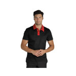 Isacco polo miami unisexe stretch noir rouge
