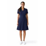 Isacco robe professionnelle manches courtes mayflower femme bleu