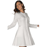 Isacco robe salonicco blanc  manches 3 / 4 100% polyester boheme