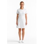 Isacco robe thessalonique blanc � manche mi - longues 100% polyester boheme