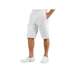 Isacco short cargo unisexe avec �lastique blanc 100% coton