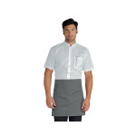 Isacco tablier de cuisine vita 70x46 avec des poches gris