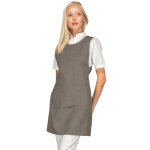 Isacco tablier long pour femme jean gris smoke 100% coton