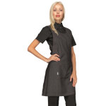 Isacco tablier long pour femme jean noir 100% coton